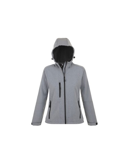 Giacca Softshell da Donna con Cappuccio e Full Zip Replay