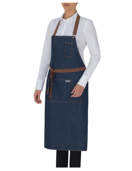 Grembiule Douglas - Jeans Blu 100% Cotone gr.260
