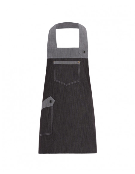 Grembiule Luna Jeans Nero 75% Cotone 23% Poliestere 2% Elastan gr.210