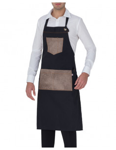 Grembiule Manchester - Nero 65% Poliestere 35% Cotone gr.200