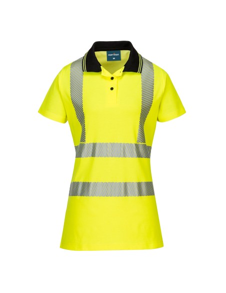 Polo Alta Visibilità da Donna a Maniche Corte