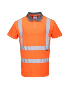 Polo Alta Visibilità a Maniche Corte Arancio