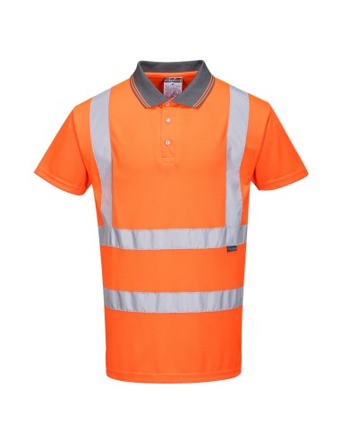 Polo Alta Visibilità a Maniche Corte Arancio