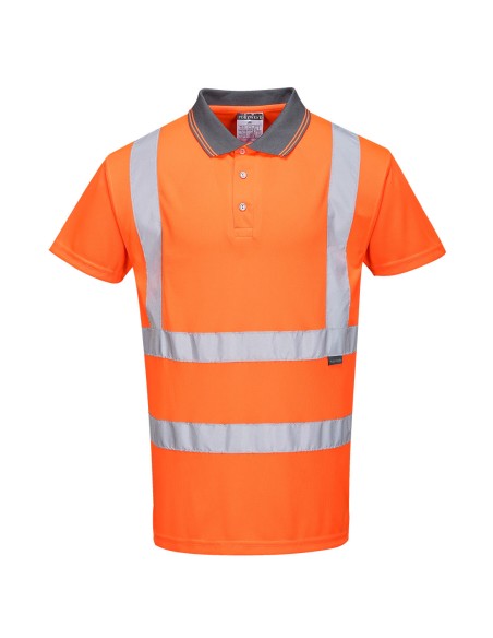 Polo Alta Visibilità a Maniche Corte Arancio