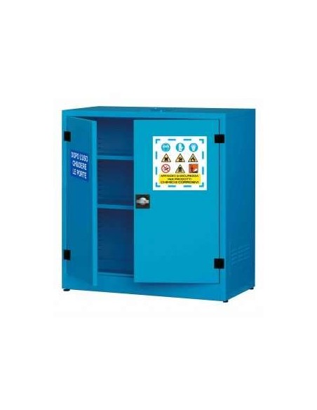 Armadio componibile per liquidi chimici 1075x500x1100 mm