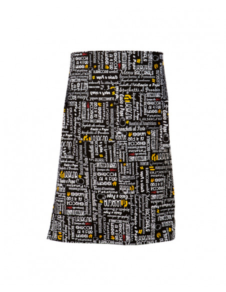 Grembiule Zagabria 70*70 - Nero Menu 100% Cotone gr.168