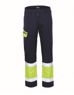 Pantalone Pentavalente Giallo/Blu con Bande Rinfrangenti