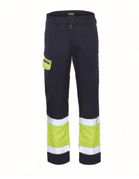 Pantalone Pentavalente Giallo/Blu con Bande Rinfrangenti