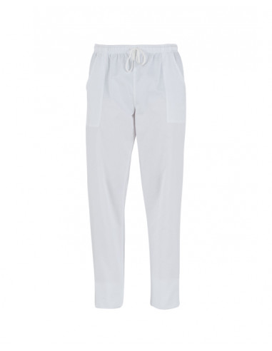 Pantalone Pitagora Bianco 100% Cotone gr.185