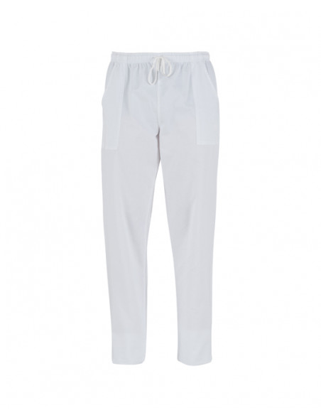 Pantalone Pitagora Bianco 100% Cotone gr.185