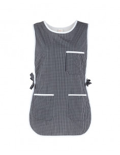 Poncho Zefiro Quadro Nero 60% Cotone 40% Poliestere gr.100