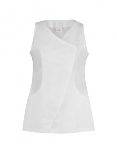 Smanicato Sara Bianco 65% Poliestere 35% Cotone gr.143